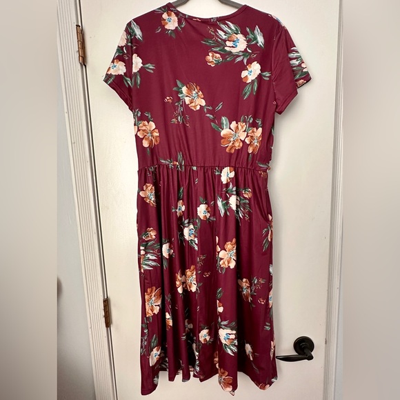 OUGES Women's Summer Short Sleeve Dress XL - Picture 5 of 5